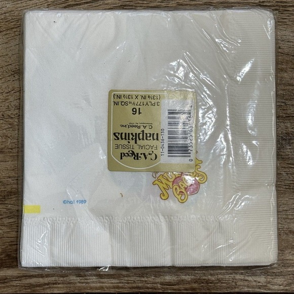 Muppet Babies Paper Tablecloth Table Cloth 52"x96" 32 Napkins CA REED - Picture 6 of 6